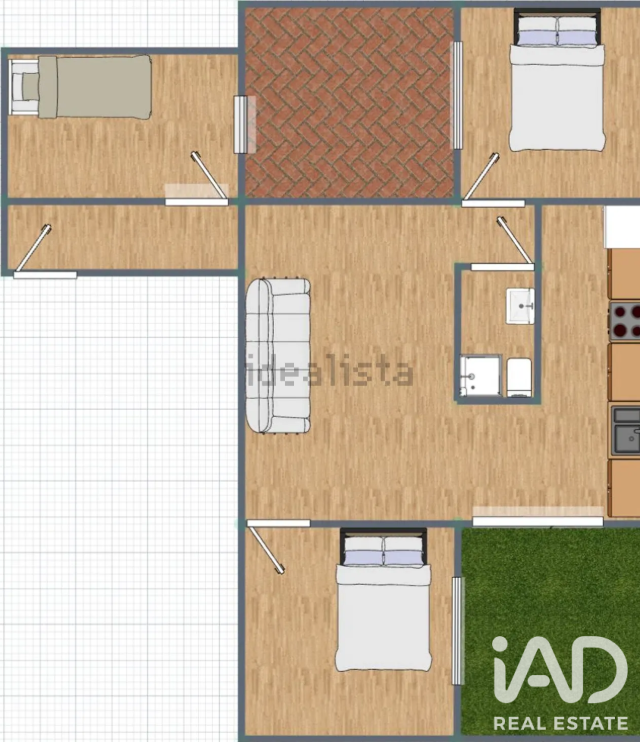 Dzīvoklis Barcelona, Spānijā 3 istabas, 55 m2 Nr. 187533