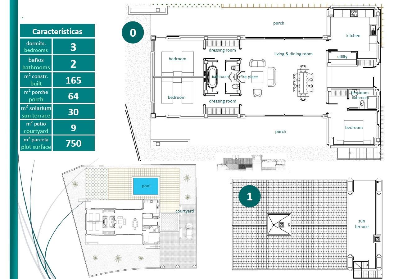 Villa i Sucina, Murcia, Spanien 3 sovrum, 165 kvm. Nr. 135243