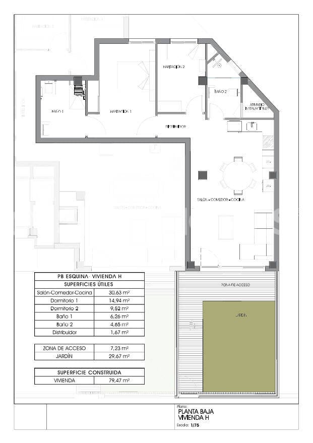 Apartamento en Villajoyosa, Alicante, España 3 dormitorios, 110 m2 No. 177903