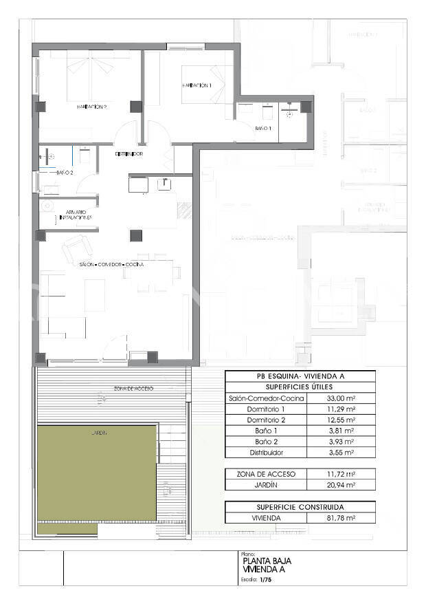 Apartment in Villajoyosa, Alicante, Spain 2 bedrooms, 86 sq.m. No. 177902