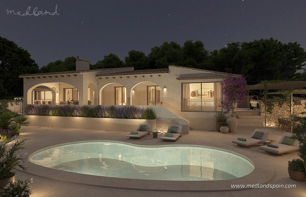 Villa in Benissa, Alicante, Spain 3 bedrooms, 214 sq.m. No. 147188
