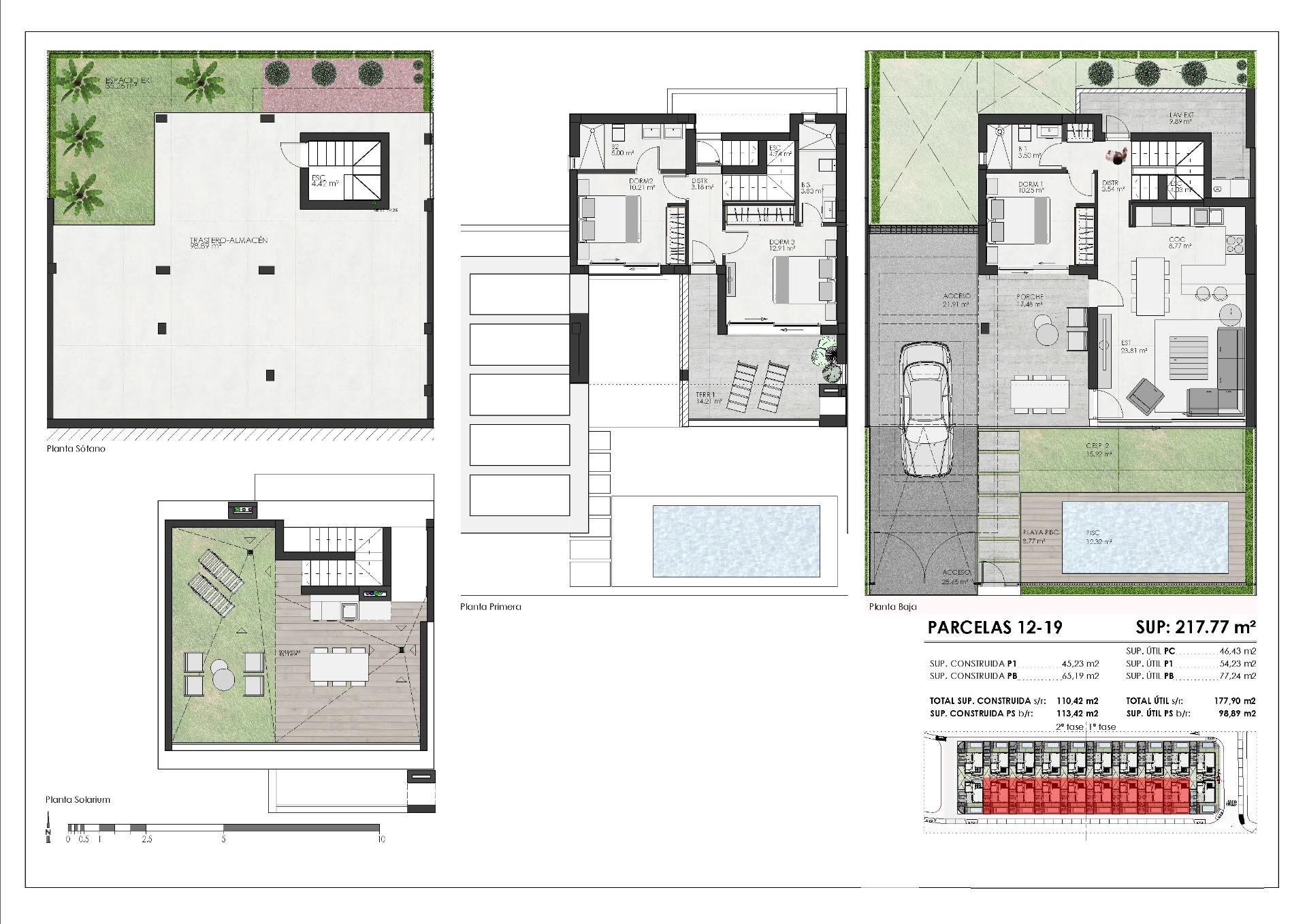 Villa à Torre-Pacheco, Murcia, Espagne 3 chambres, 223 m2 No. 179881
