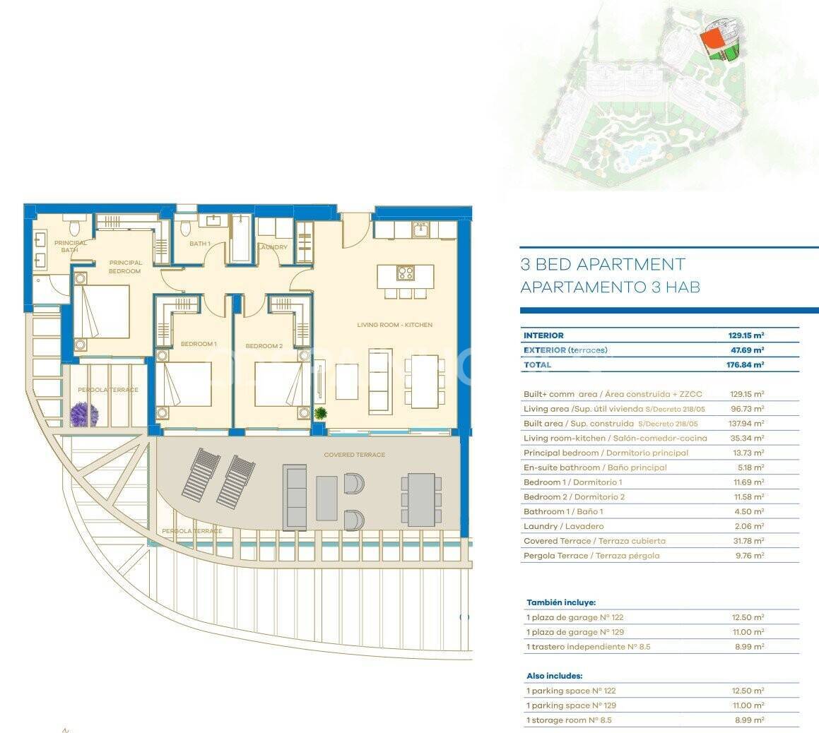 Ático en Mijas, Málaga, España 3 dormitorios, 82 m2 No. 108124