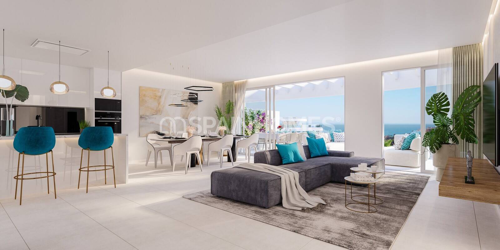 Ático en Mijas, Málaga, España 3 dormitorios, 82 m2 No. 108124