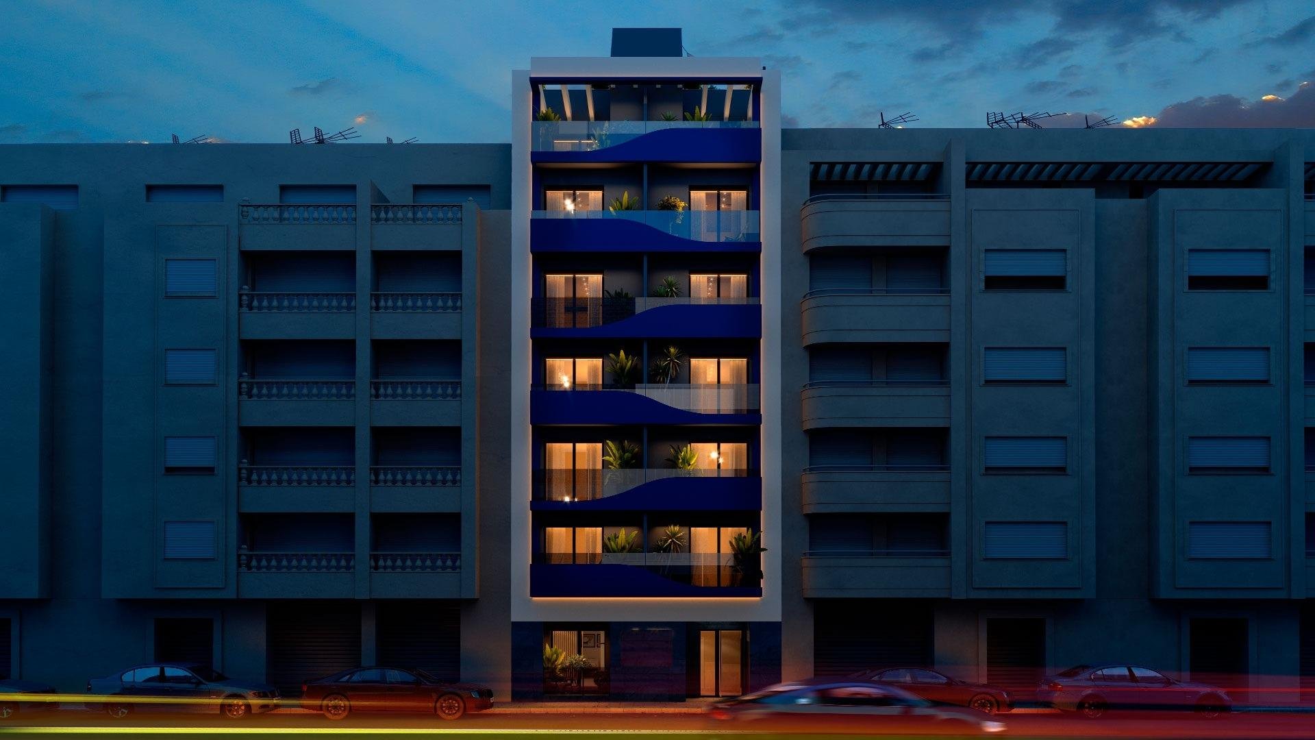 Dzīvoklis Torrevieja, Alicante, Spānijā 1 istaba, 75 m2 Nr. 135280