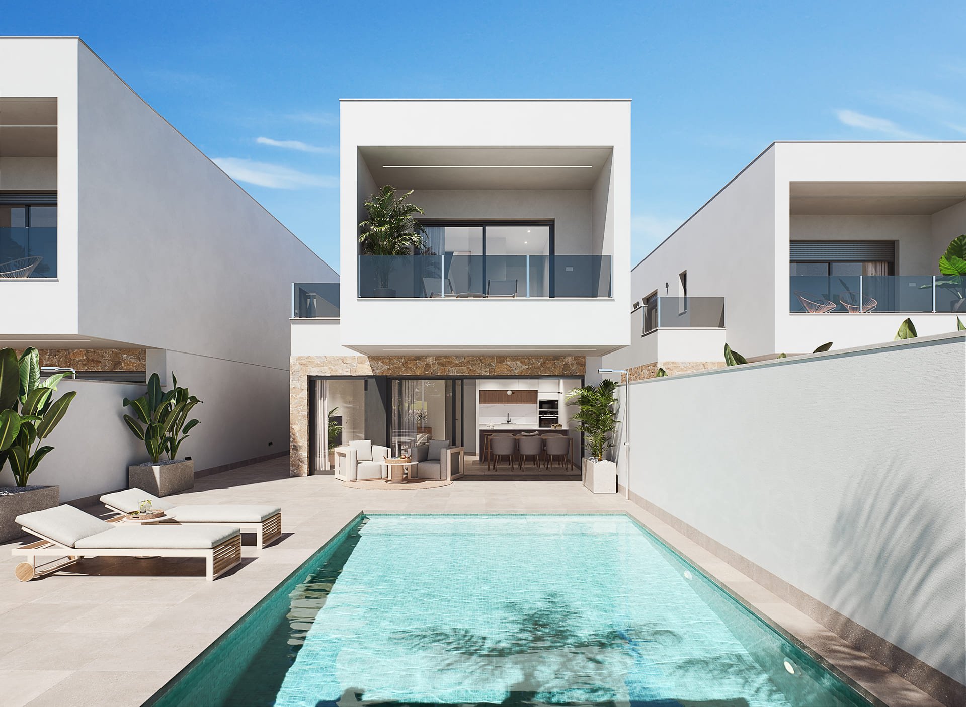 Villa i San Pedro del Pinatar, Murcia, Spanien 3 sovrum, 112 kvm. Nr. 151147