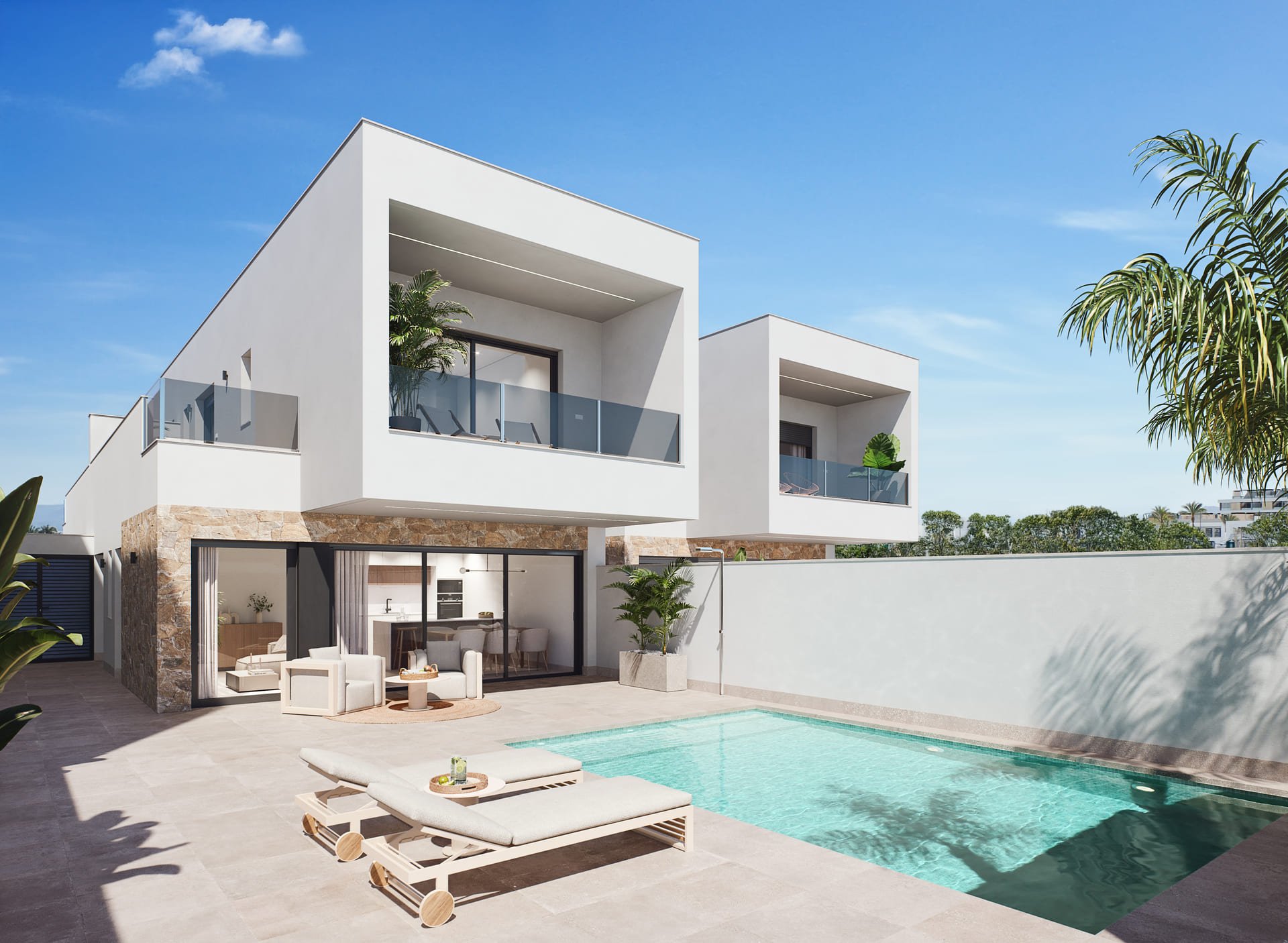 Villa i San Pedro del Pinatar, Murcia, Spanien 3 sovrum, 112 kvm. Nr. 151147