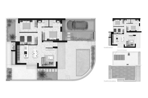 Layout 3 bedroom, 107 sq.m. in Lo Marabu Villas in Ciudad Quesada, Alicante, Spain №155162
