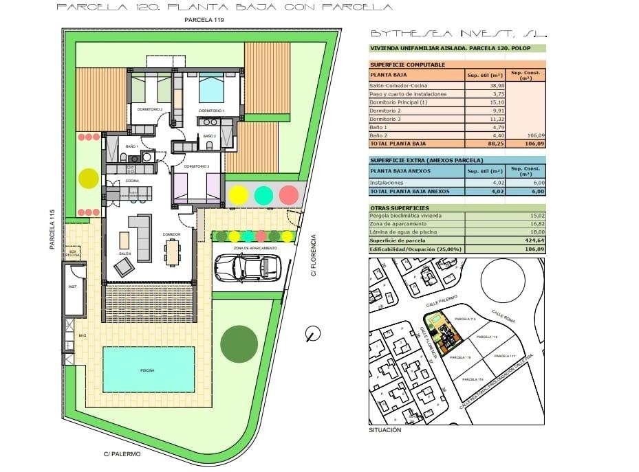 Dzīvoklis Polop, Alicante, Spānijā 3 istabas, 101 m2 Nr. 165481