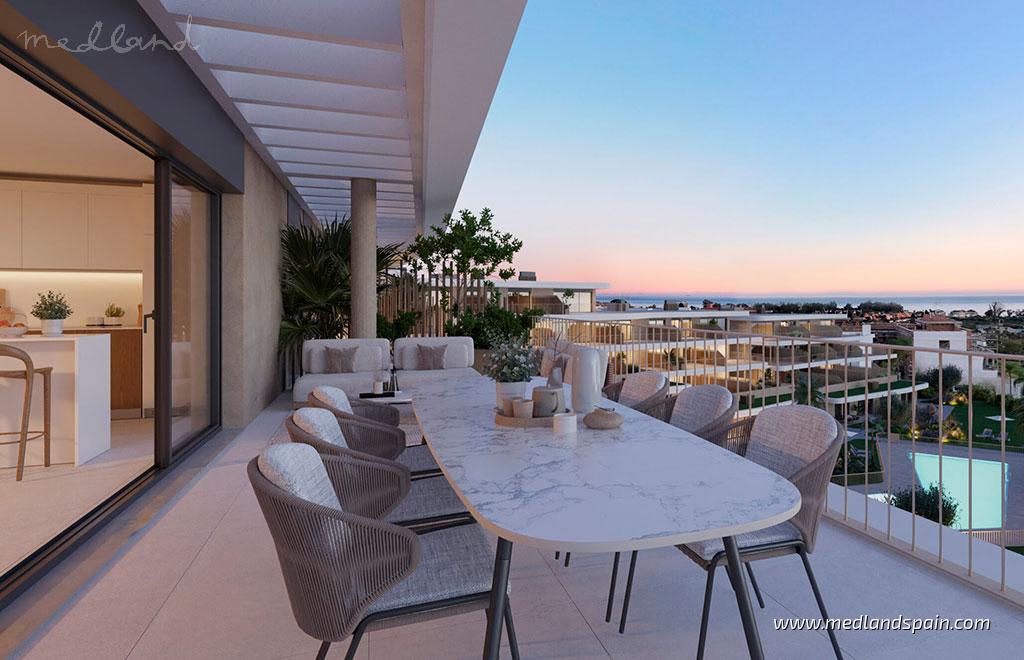 Apartamento en Estepona, Málaga, España 3 dormitorios, 135 m2 No. 164533