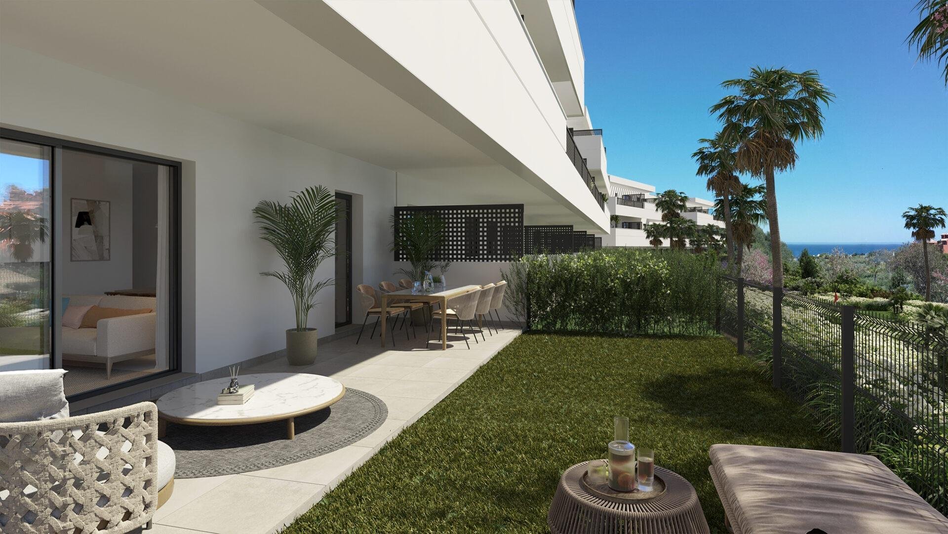 Takvåning i Estepona, Malaga, Spanien 2 sovrum, 98 kvm. Nr. 169450