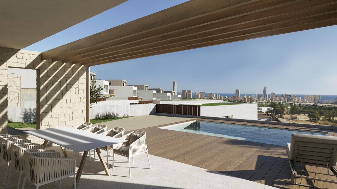 Hus i Benidorm, Alicante, Spanien 4 sovrum, 316 kvm. Nr. 113612