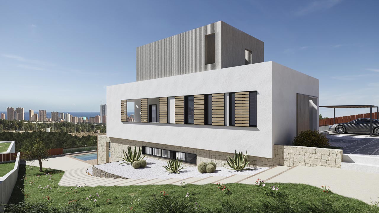 Hus i Benidorm, Alicante, Spanien 4 sovrum, 316 kvm. Nr. 113612