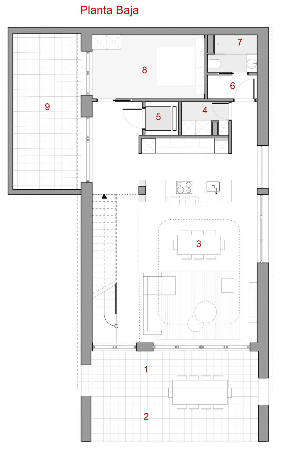 Hus i Benidorm, Alicante, Spanien 4 sovrum, 316 kvm. Nr. 113612