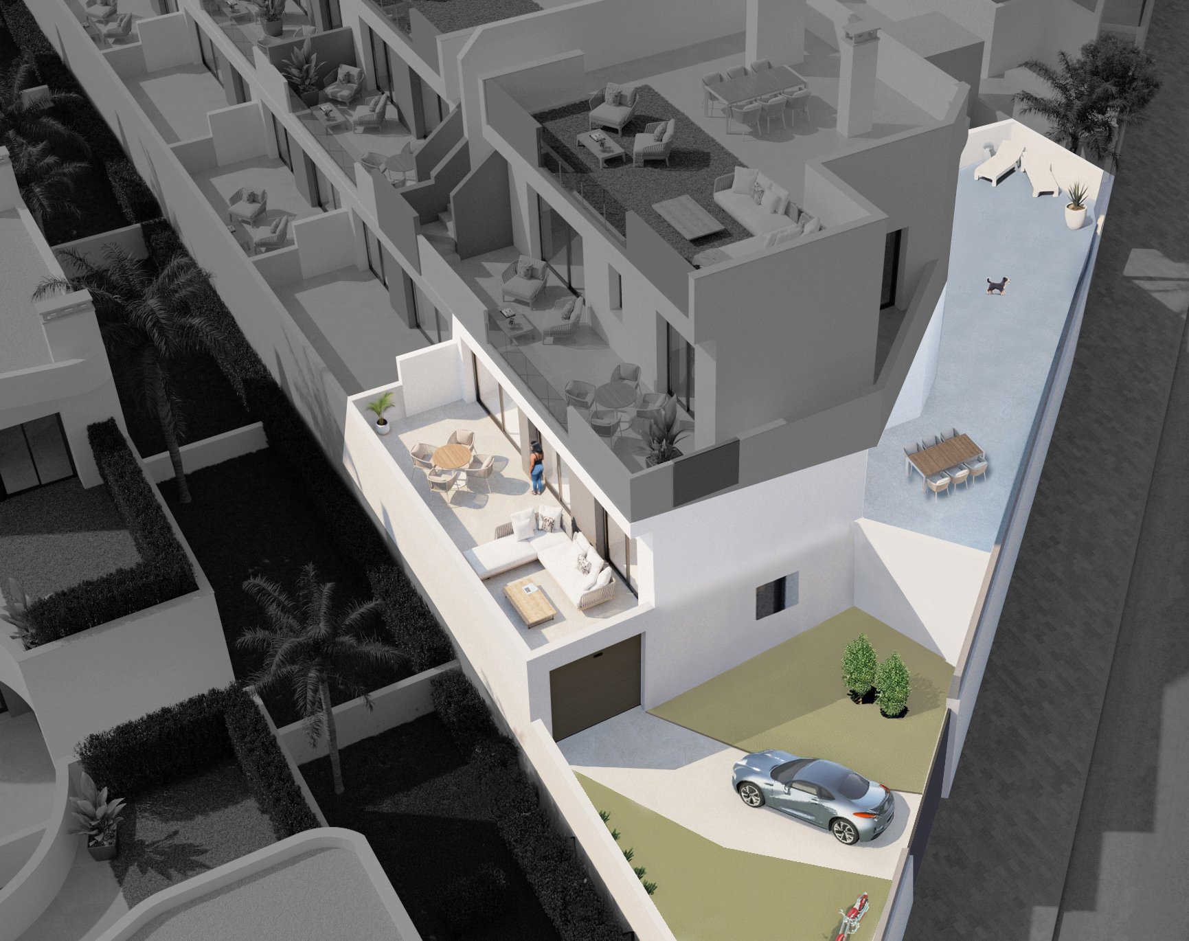 Huoneisto Los Balcones, Alicante, Espanja 2 makuuhuonetta, 95 m2 No. 113615