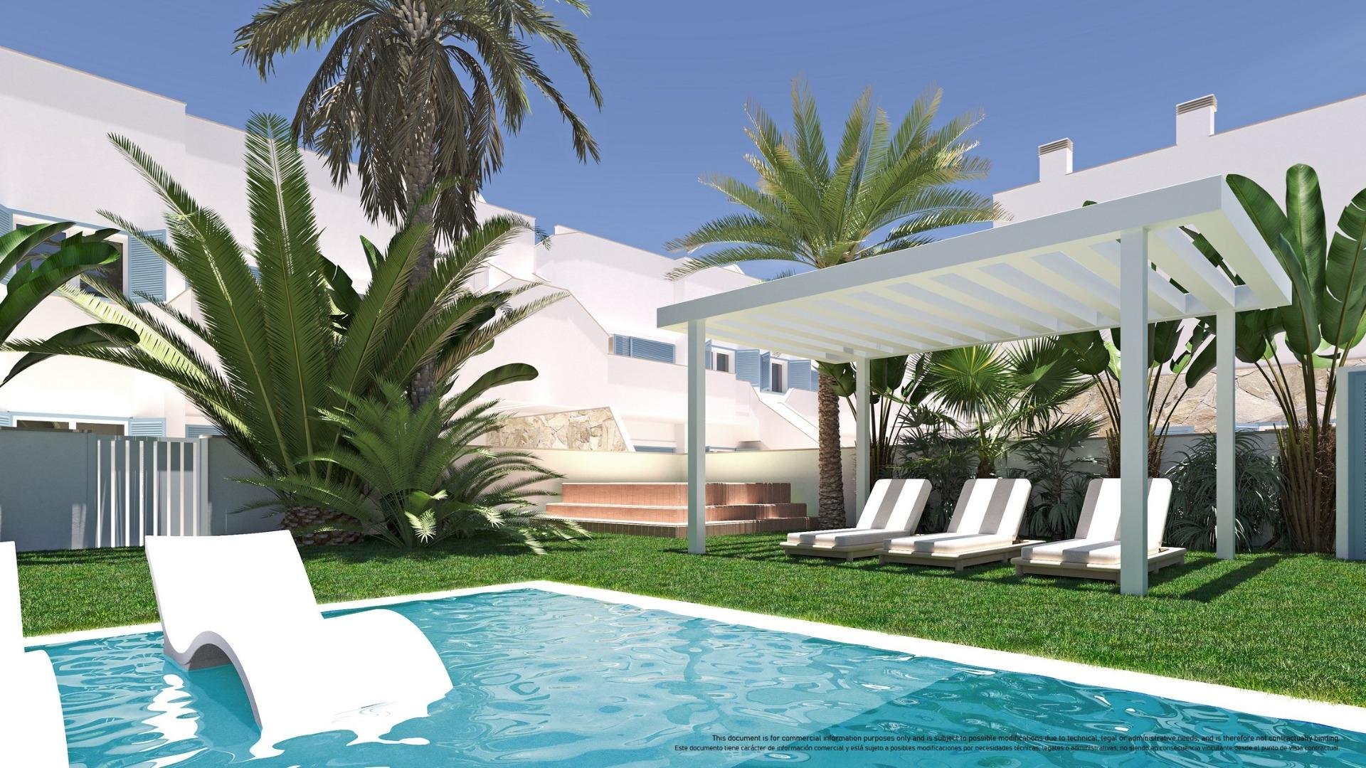 Bungalow i Pilar de la Horadada, Alicante, Spanien 2 sovrum, 75 kvm. Nr. 139420