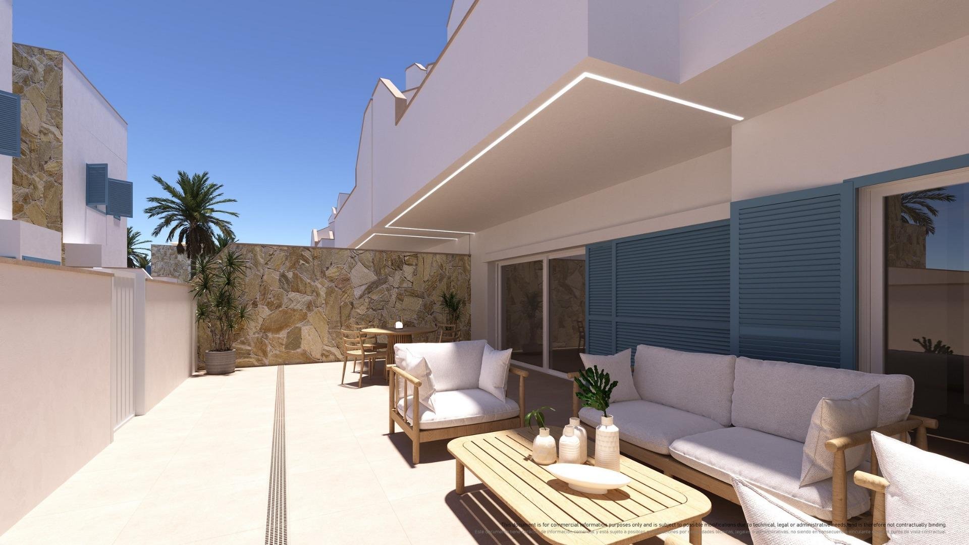 Bungalow i Pilar de la Horadada, Alicante, Spanien 2 sovrum, 75 kvm. Nr. 139420