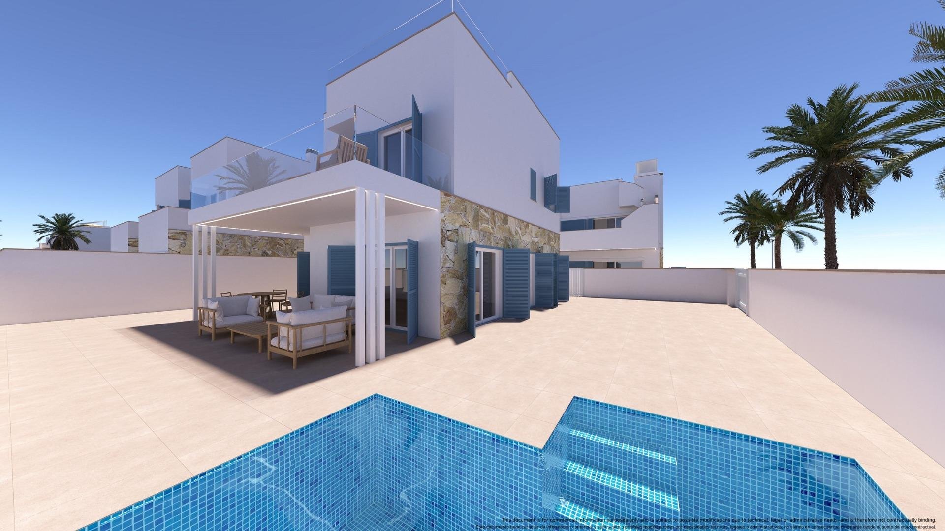 Bungalow i Pilar de la Horadada, Alicante, Spanien 2 sovrum, 75 kvm. Nr. 139420