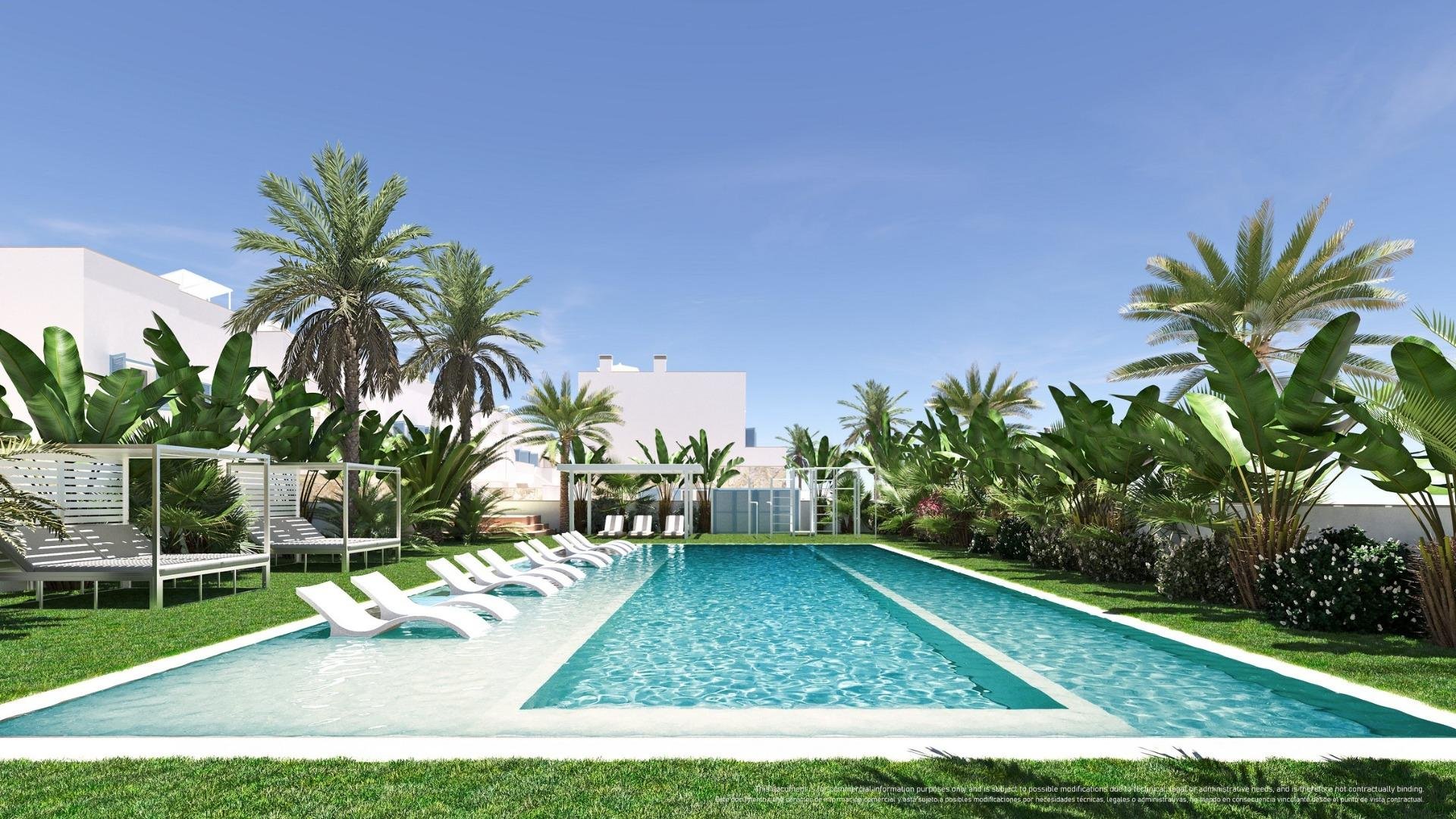 Bungalow i Pilar de la Horadada, Alicante, Spanien 2 sovrum, 75 kvm. Nr. 139420