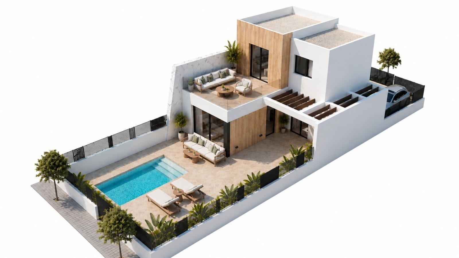 Townhouse in Santa Rosalia, Murcia, Spain 3 bedrooms, 114 sq.m. No. 193115