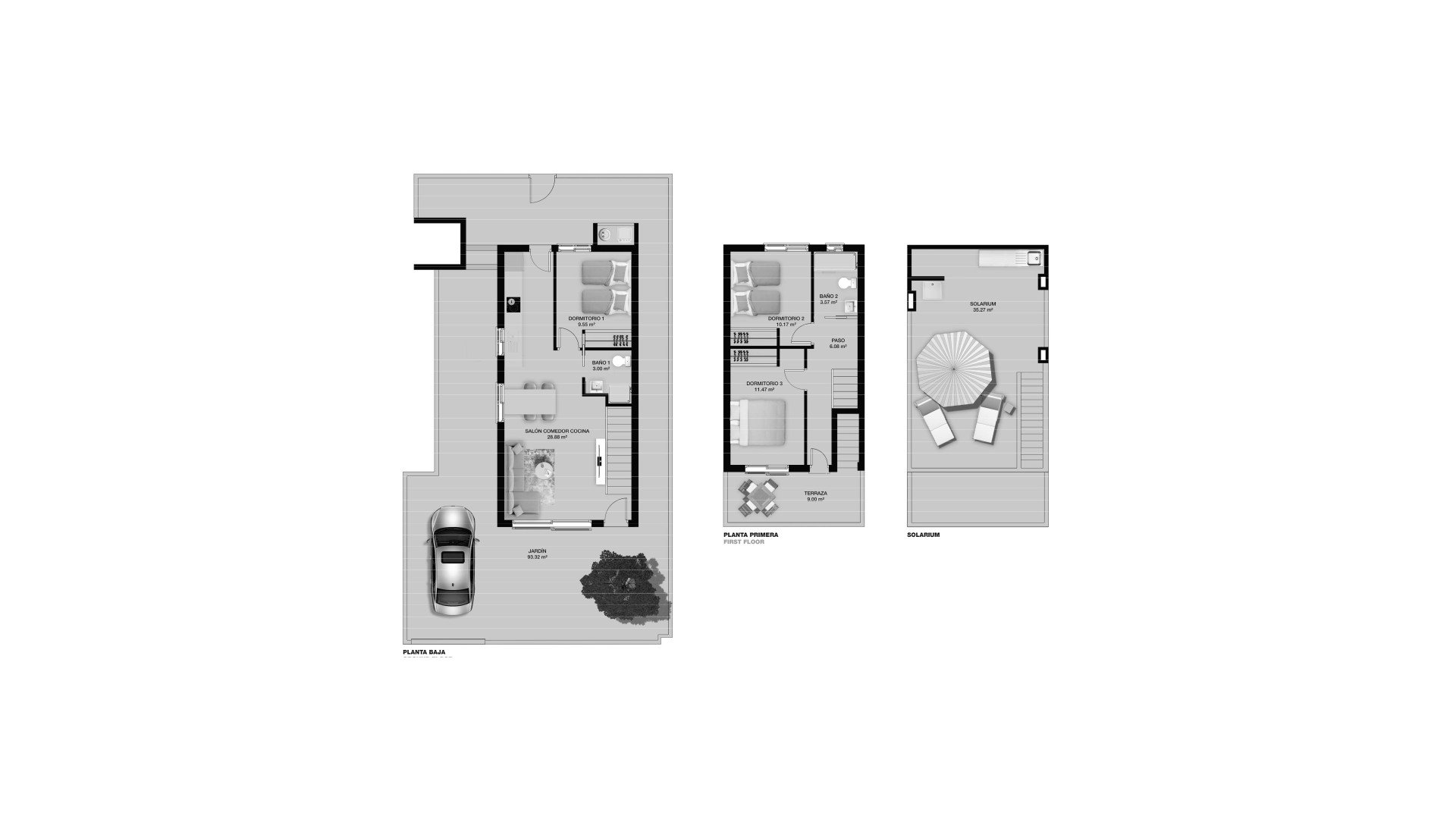 Radhus i Porto Marina 4, Torre de la Horadada, Alicante, Spanien 3 sovrum, 234 kvm. Nr. 166823