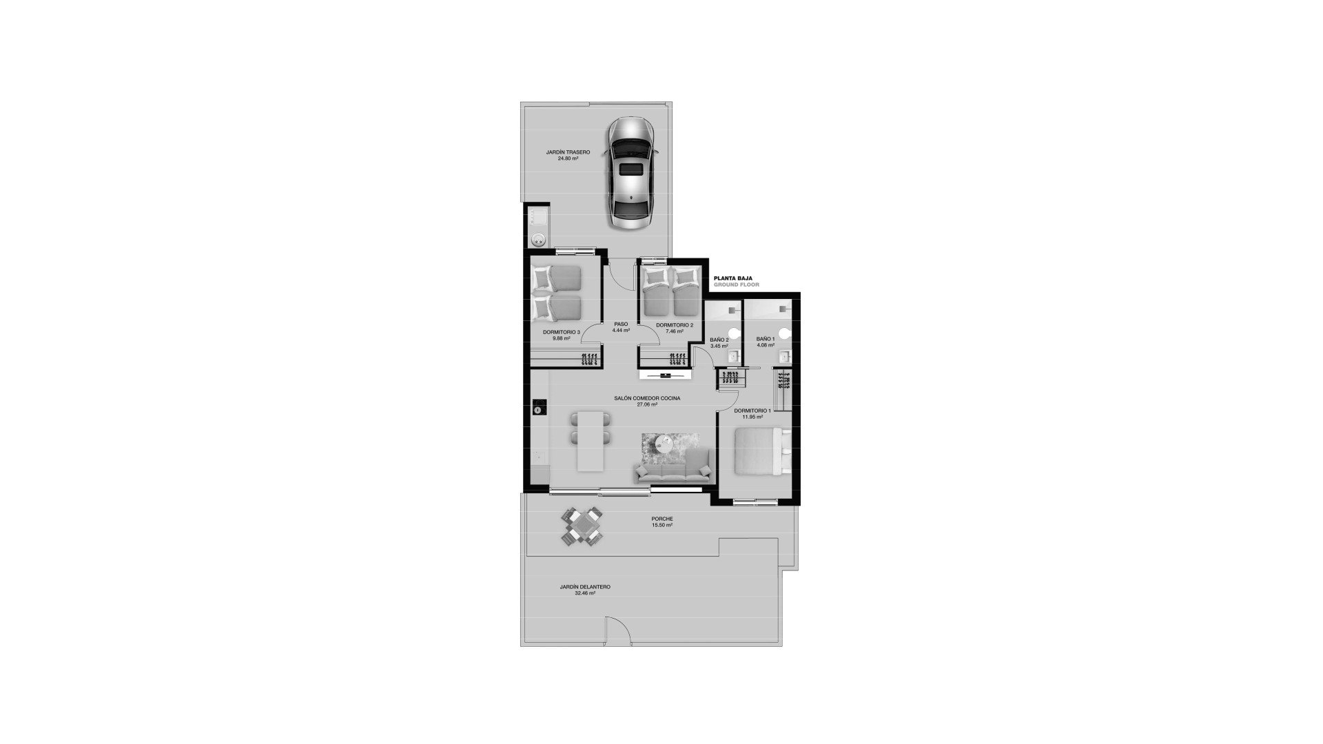 Huoneisto Porto Marina 4, Torre de la Horadada, Alicante, Espanja 3 makuuhuonetta, 160 m2 No. 166822