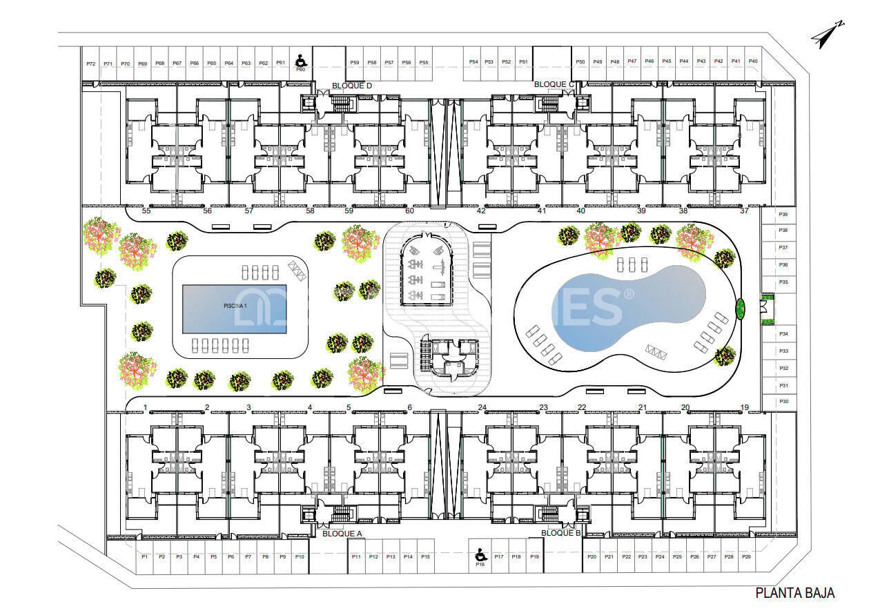 Dzīvoklis Torre-Pacheco, Murcia, Spānijā 2 istabas, 67 m2 Nr. 154363