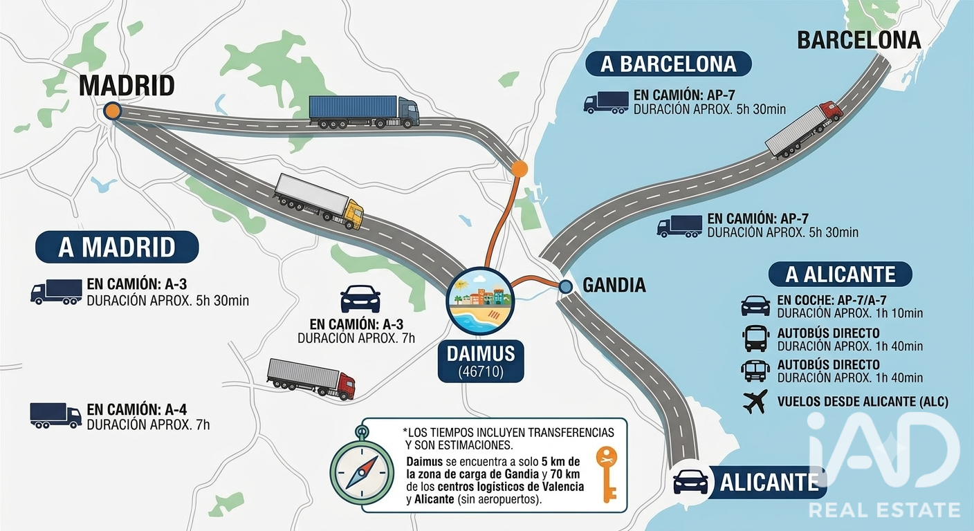 Land plot in Daimus, Valencia, Spain 1174 sq.m. No. 188007