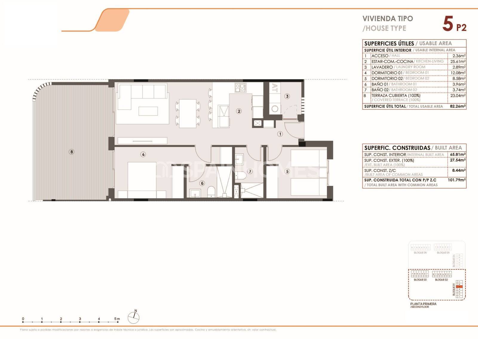 Wohnung in Torrevieja, Alicante, Spanien 3 Schlafzimmer, 84 m2 Nr. 146865