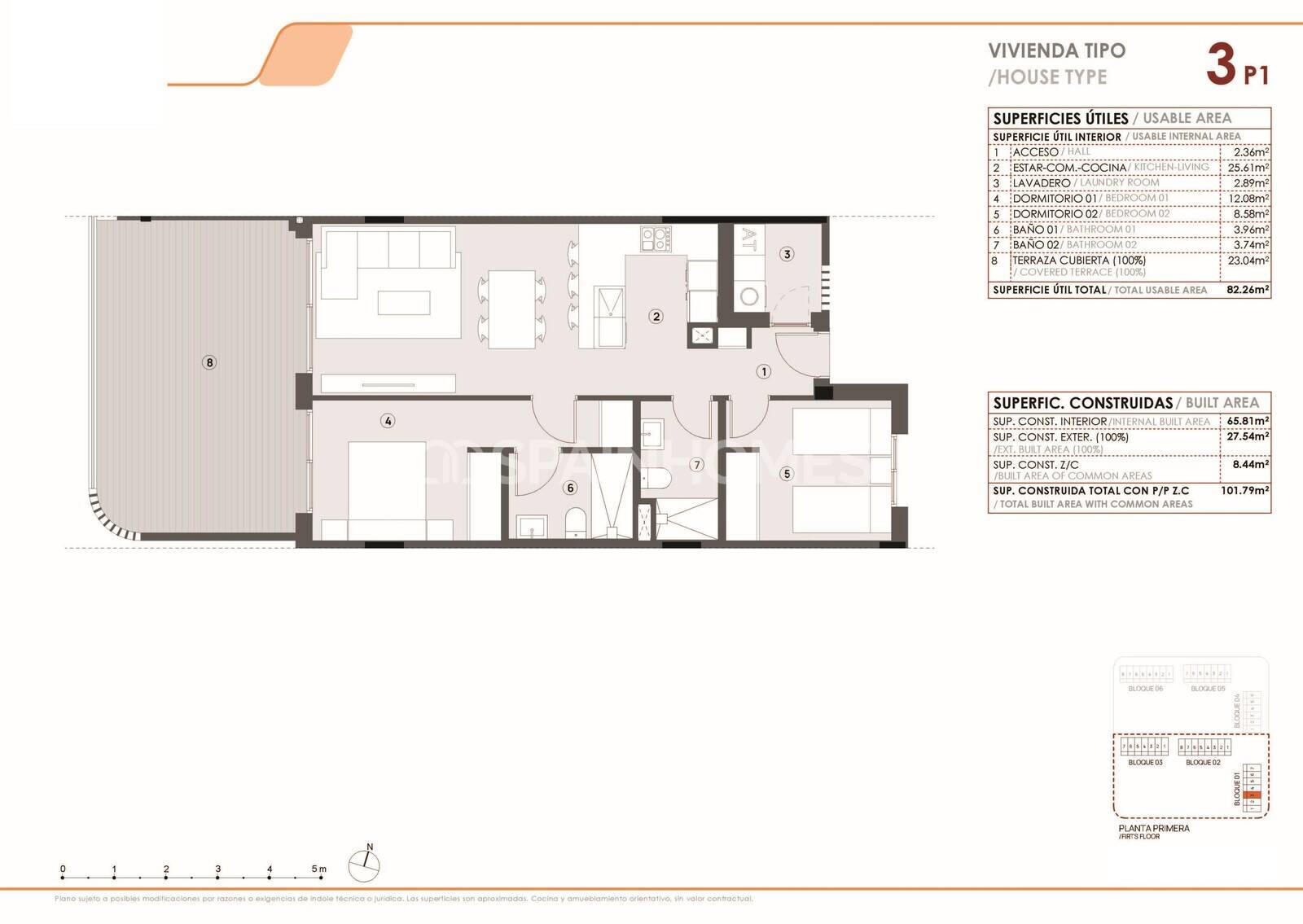 Apartment in Torrevieja, Alicante, Spain 2 bedrooms, 65 sq.m. No. 146863