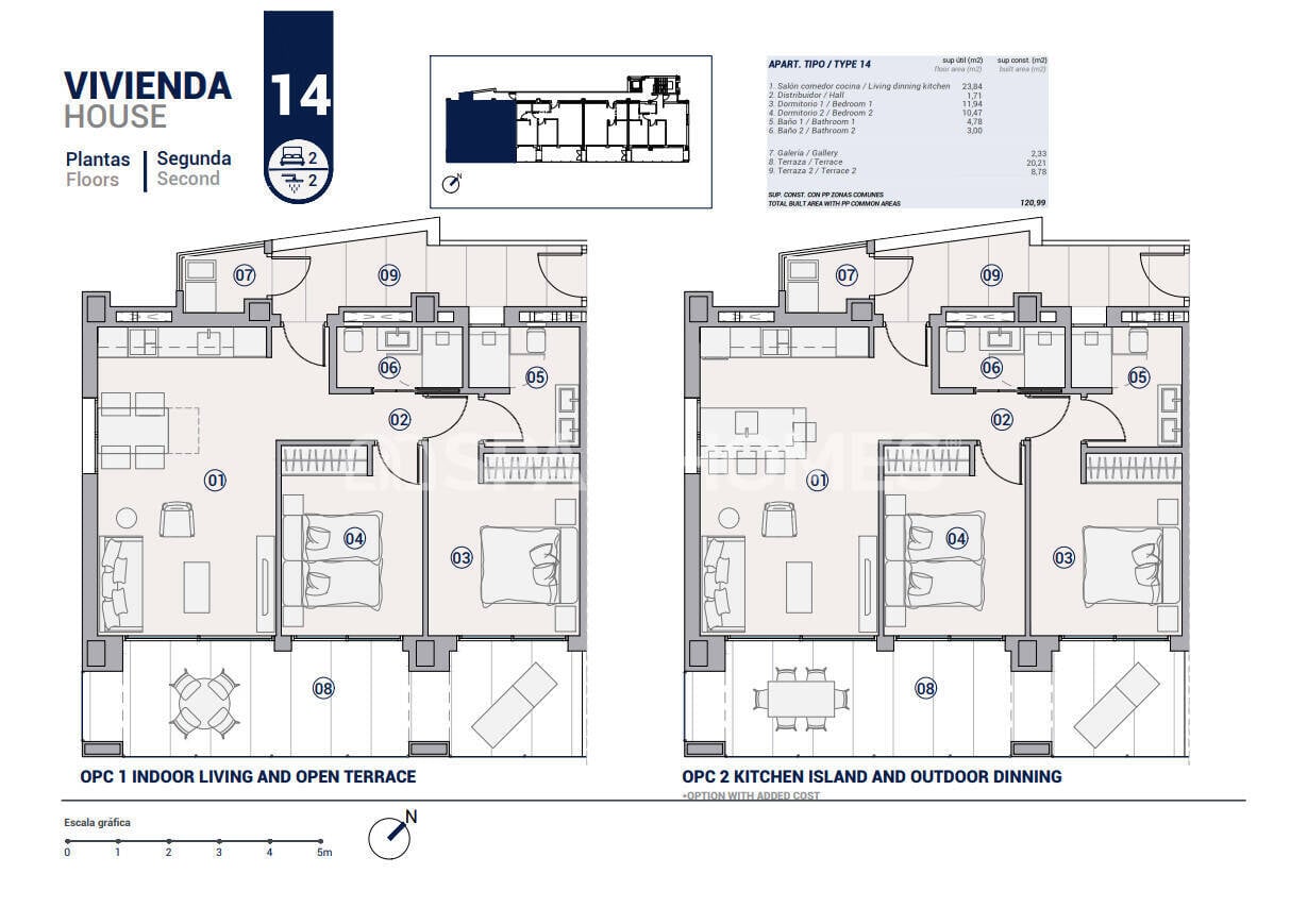 Apartment in Villajoyosa, Alicante, Spain 2 bedrooms, 55 sq.m. No. 144644