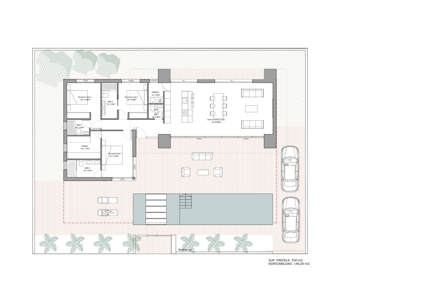 Huvila Ciudad Quesada, Alicante, Espanja 3 makuuhuonetta, 150 m2 No. 190456