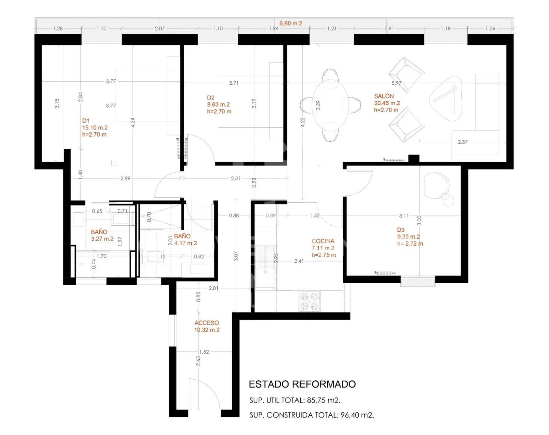 Huoneisto Madrid, Espanja 3 makuuhuonetta, 96 m2 No. 179004