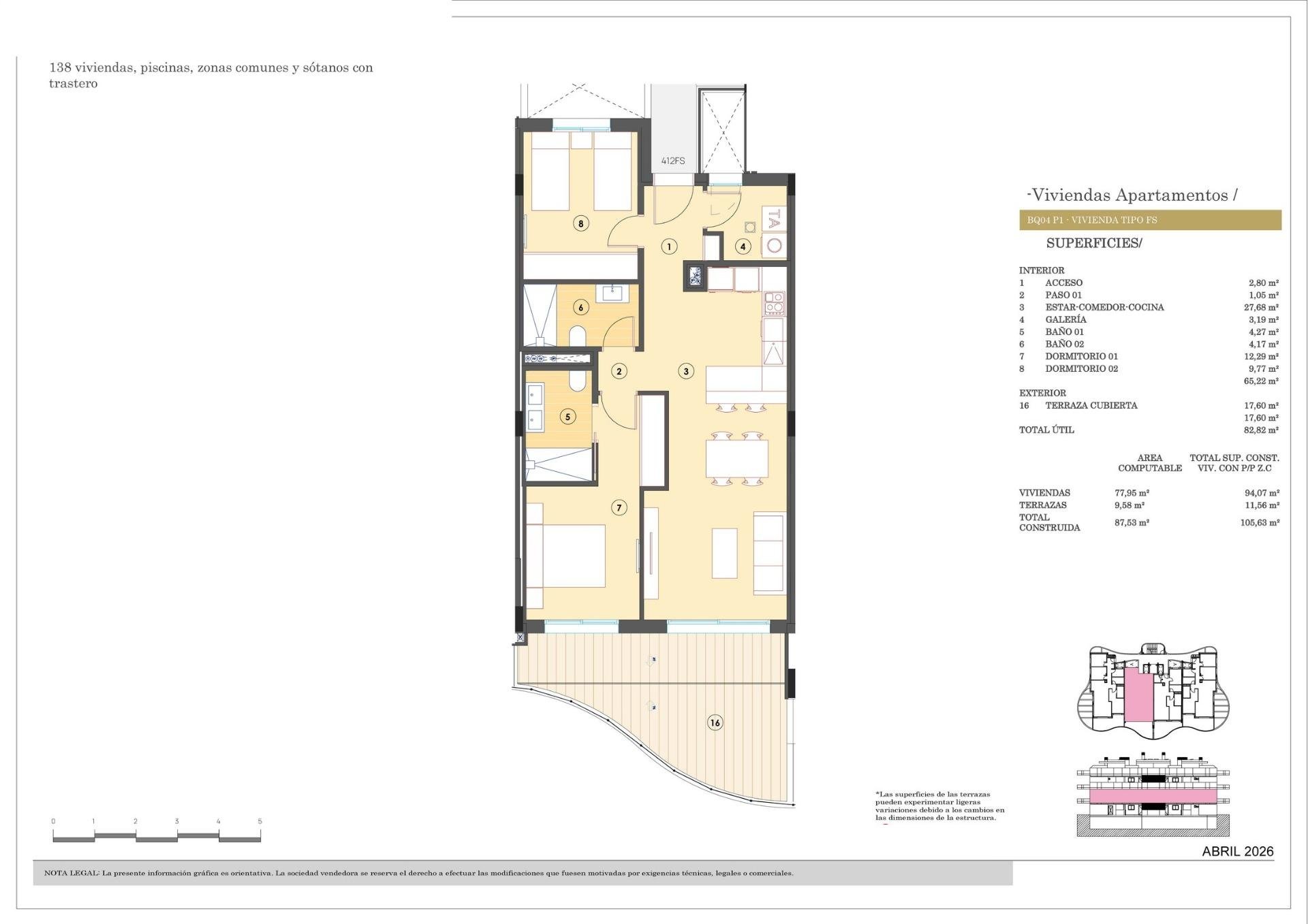 Wohnung in Benidorm, Alicante, Spanien 2 Schlafzimmer, 94 m2 Nr. 181191