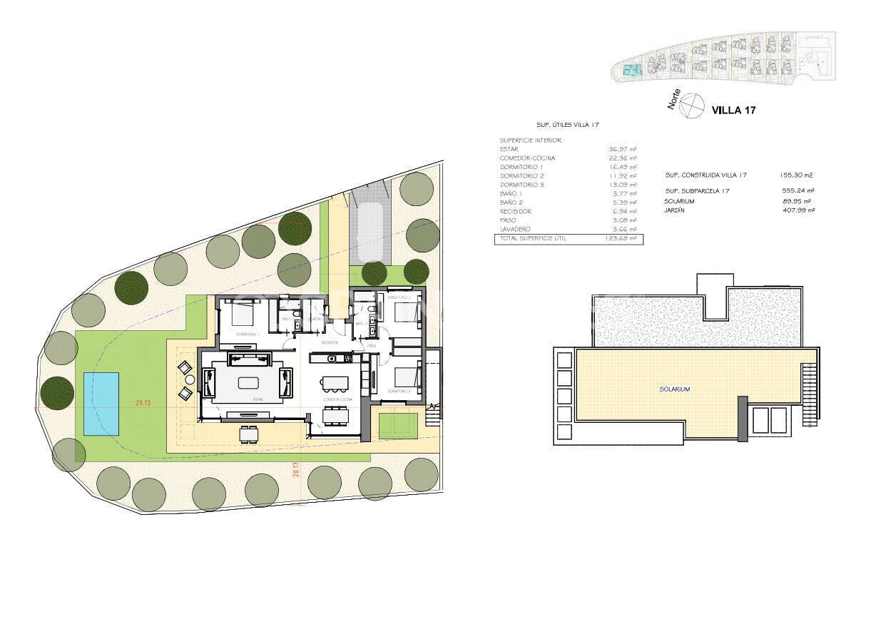 Villa Fuente Alamo, Murcia, Spānijā 3 istabas, 155 m2 Nr. 147229
