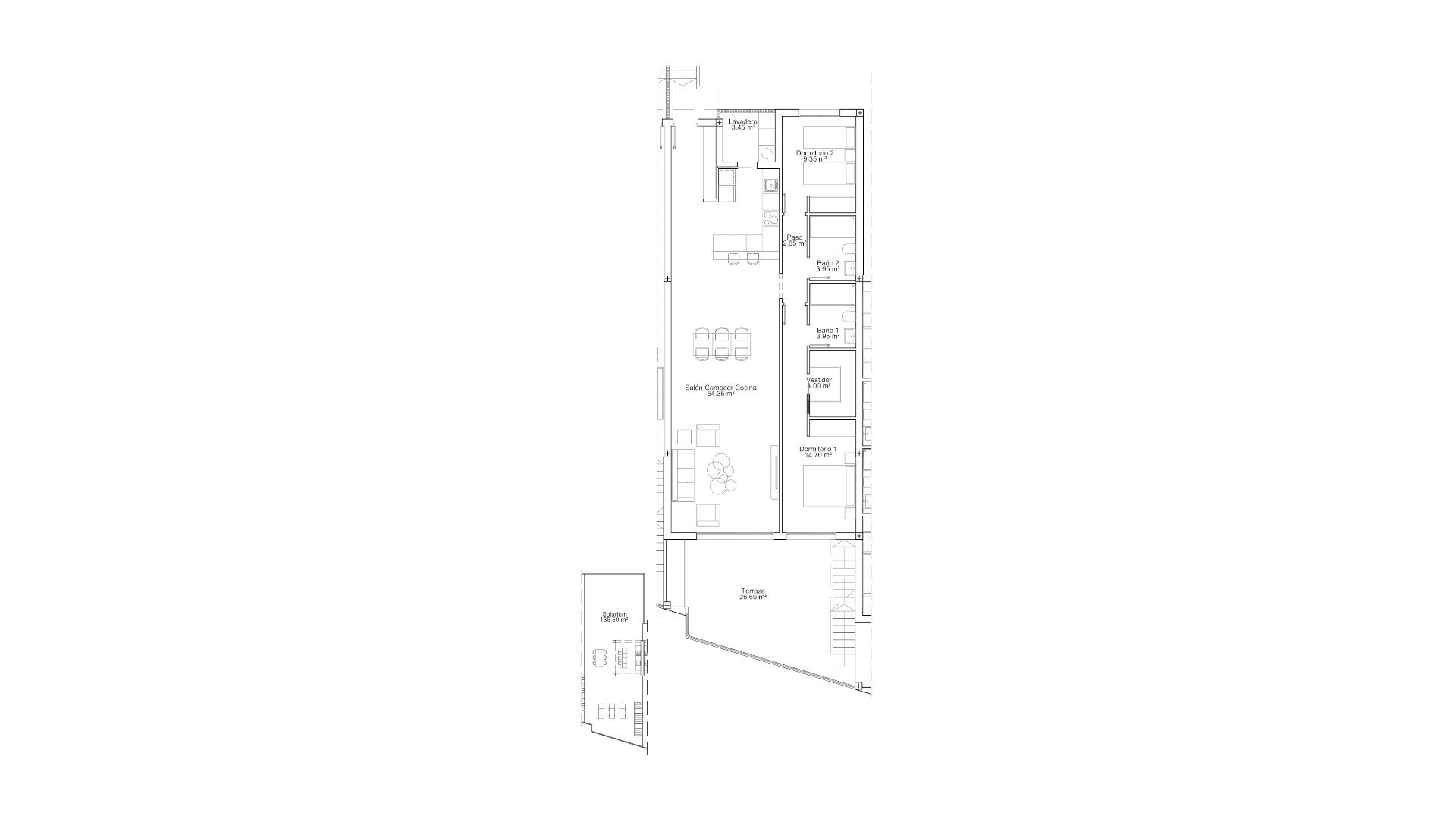 Bungalo AIRES DEL MEDITERRANEO 4, Pilar de la Horadada, Alicante, Spānijā 2 istabas, 287.58 m2 Nr. 166769