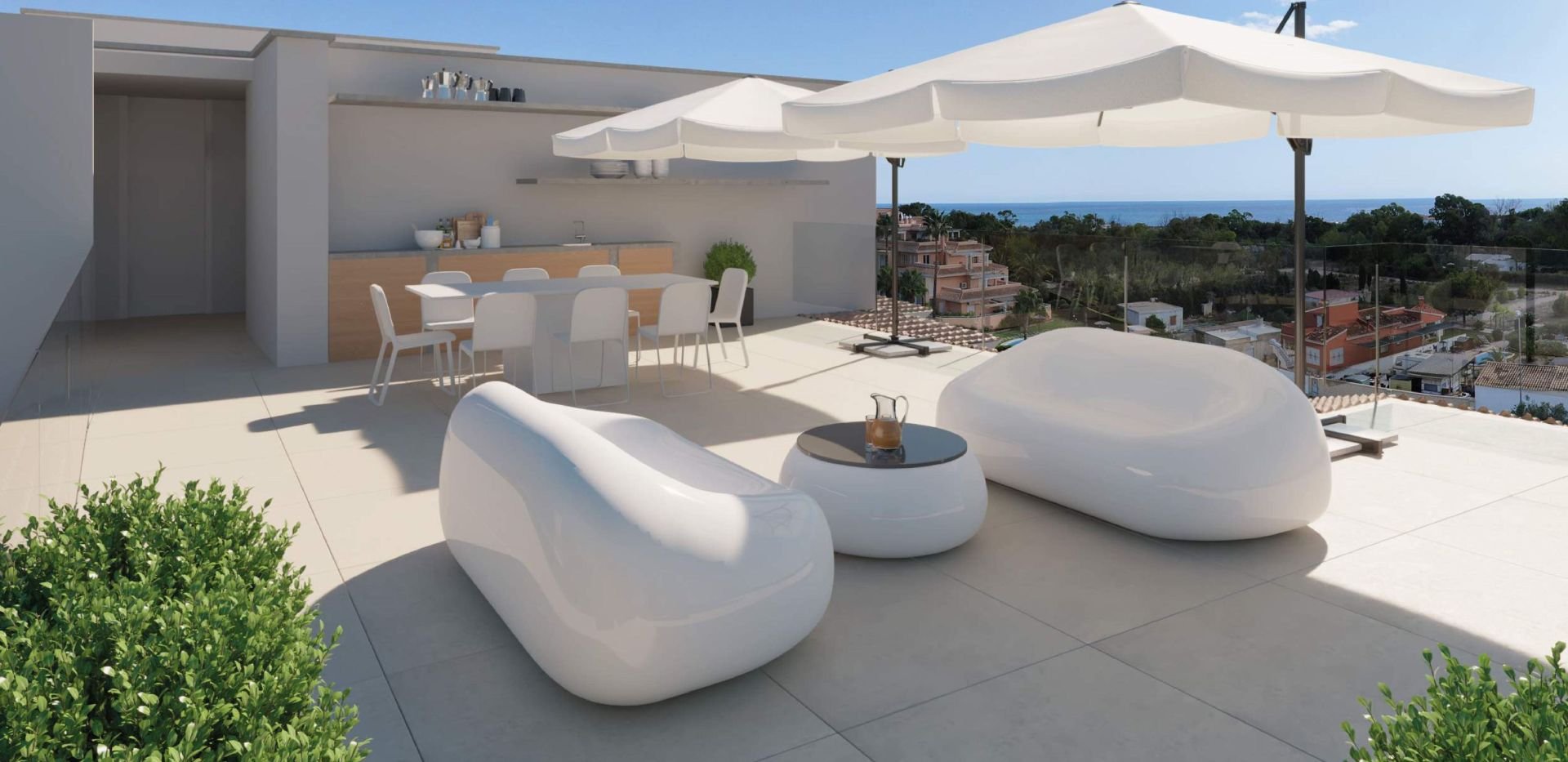 Penthouse w Oliva, Valencia, Hiszpania 4 sypialnie, 292 mkw. nr 187056