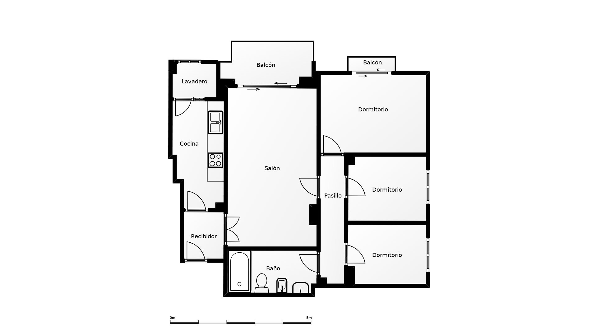 Wohnung in Monistrol de Montserrat, Barcelona, Spanien 3 Schlafzimmer, 77 m2 Nr. 191218