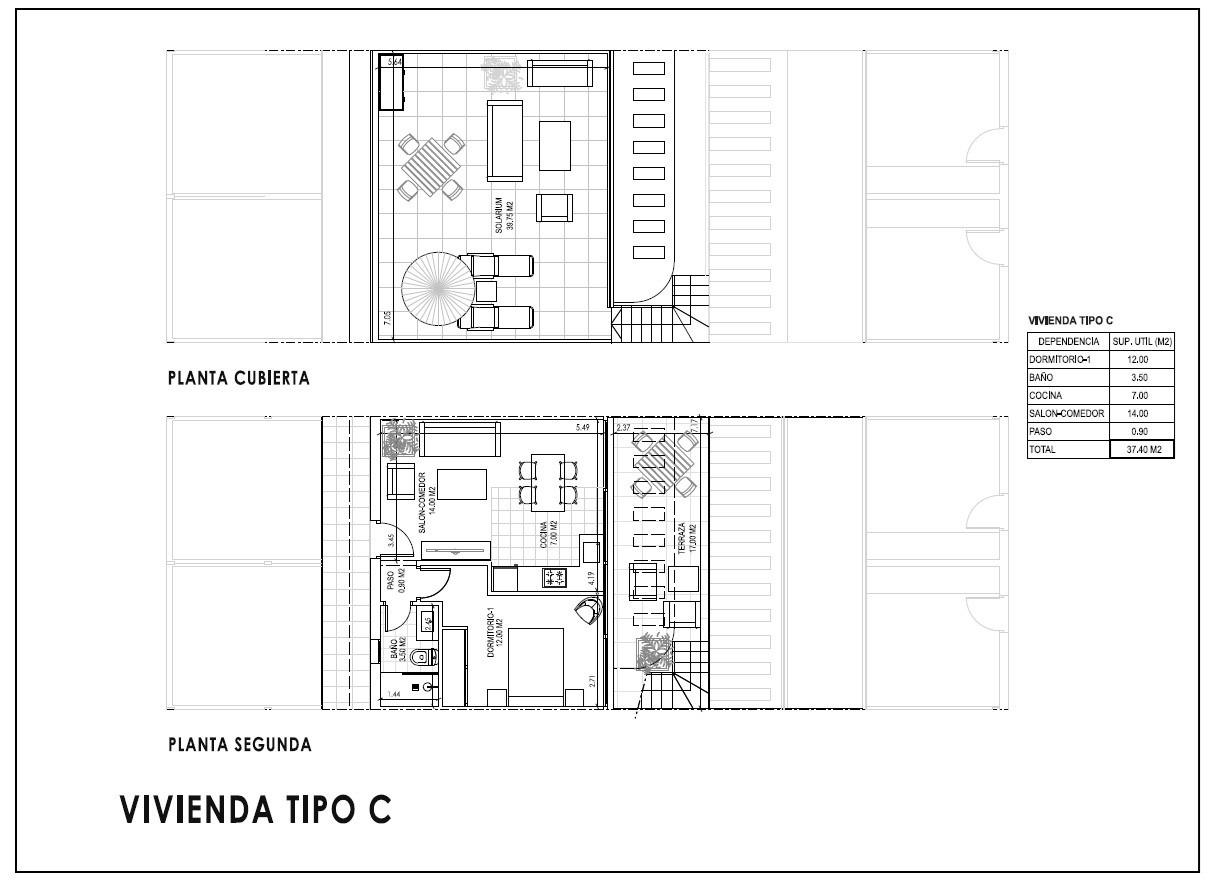 Penthäuser in Vera, Almeria, Spanien 1 Schlafzimmer, 41 m2 Nr. 192430