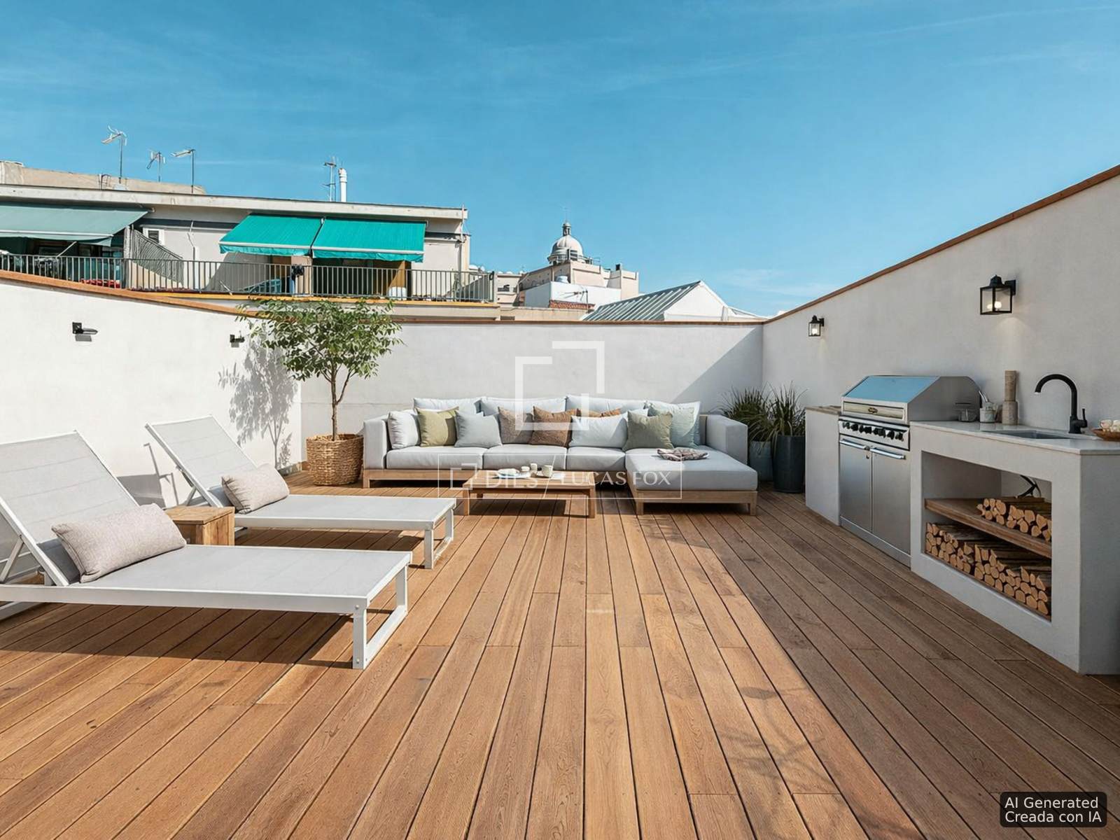 Penthouse w Barcelona, Hiszpania 2 sypialnie, 73 mkw. nr 164319