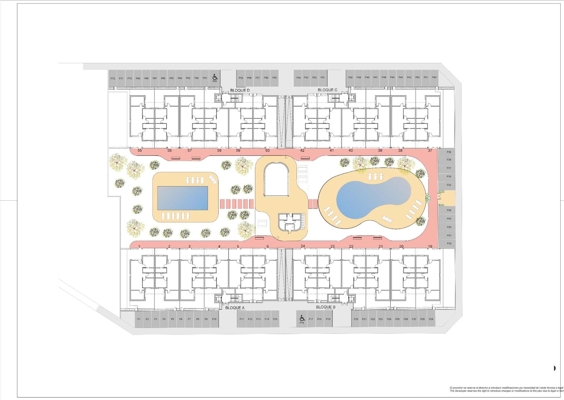 Huoneisto Torre-Pacheco, Murcia, Espanja 3 makuuhuonetta, 86 m2 No. 152026