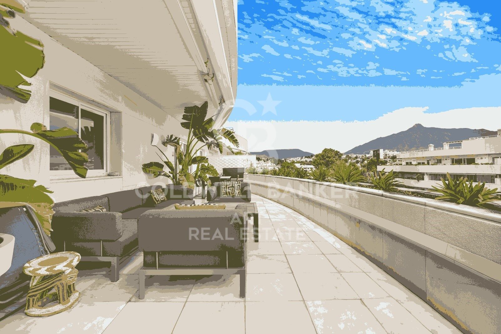 Kattohuoneisto Marbella, Malaga, Espanja 4 makuuhuonetta, 342 m2 No. 159539