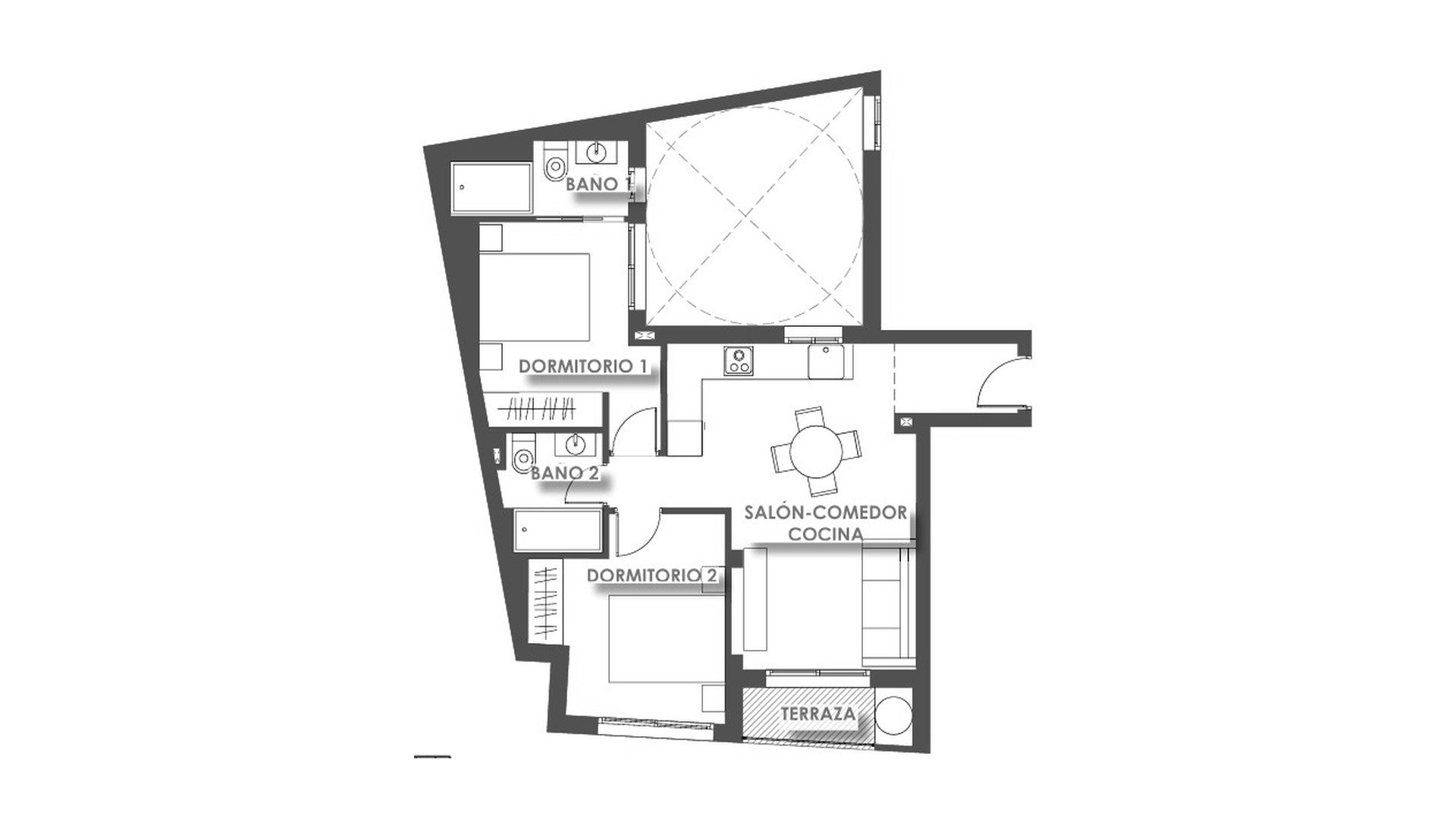 Wohnung in EDIFICIO ANTONELLA, Torrevieja, Alicante, Spanien 2 Schlafzimmer, 66.52 m2 Nr. 178246