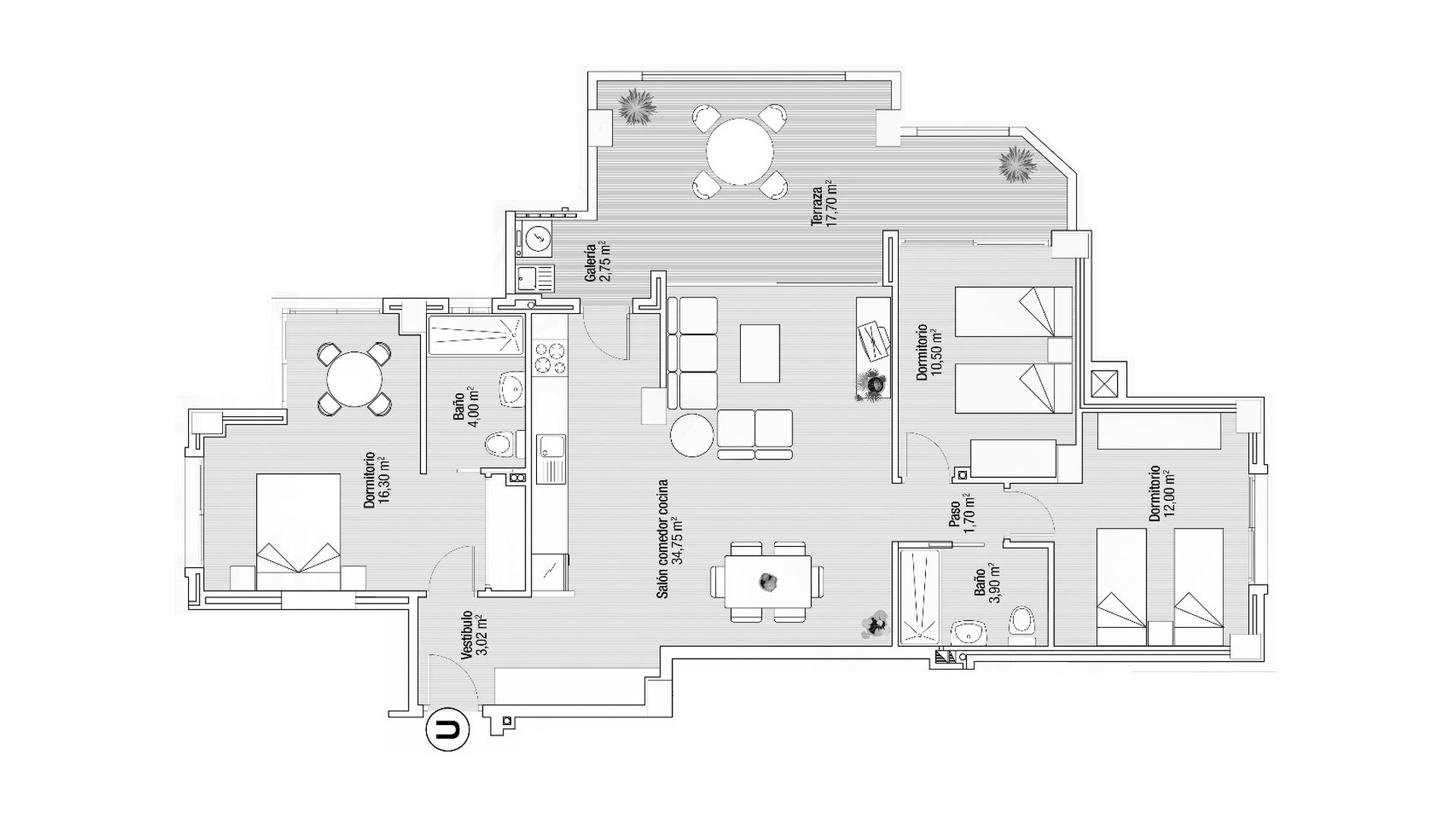 Dzīvoklis PLAYA PRINCIPE, Murcia, Spānijā 3 istabas, 138.1 m2 Nr. 178343