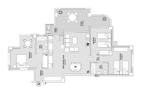Layout 3 bedroom, 138.1 sq.m in PLAYA PRINCIPE in Murcia, Spain №177979