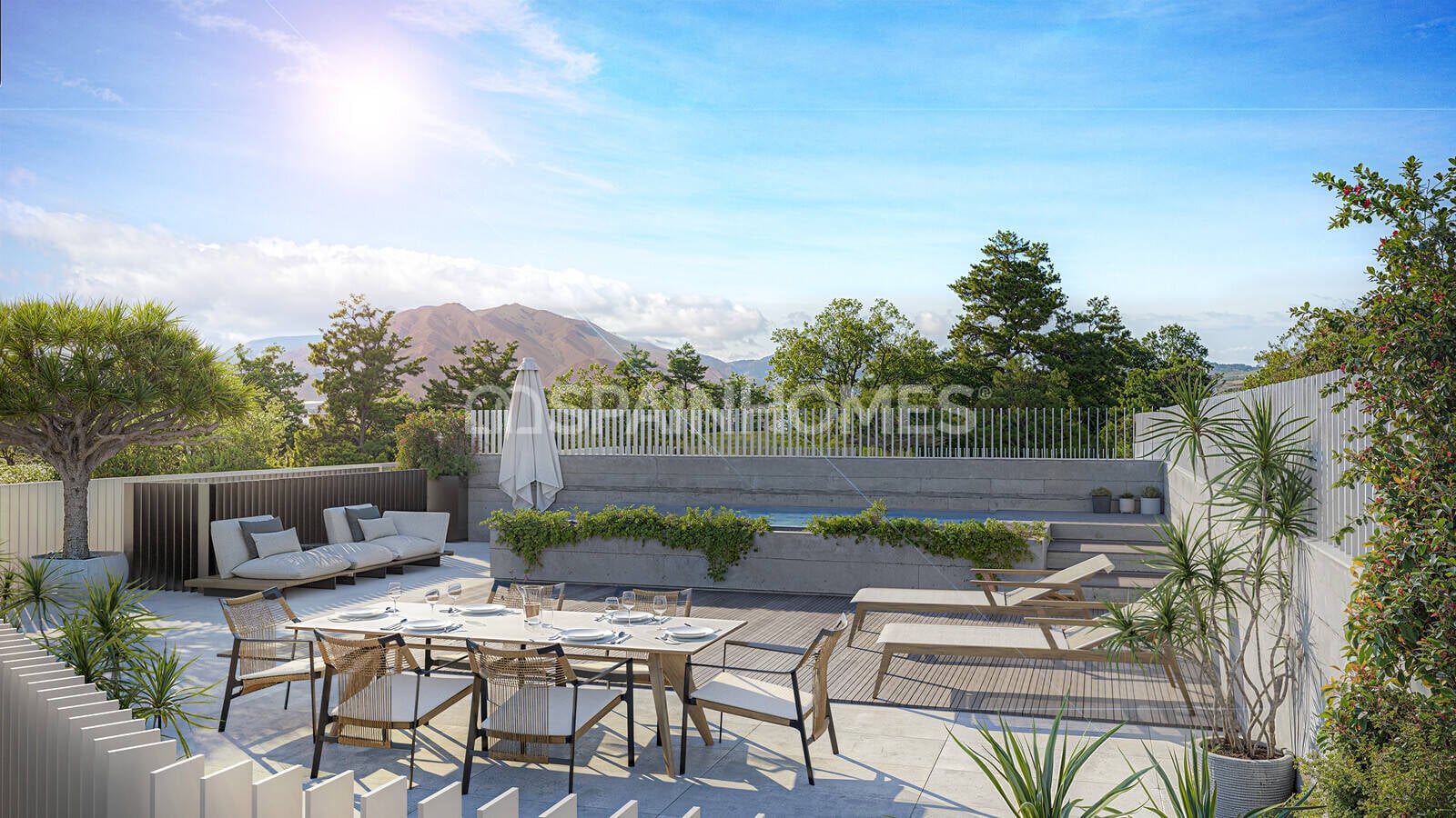 Kattohuoneisto Estepona, Malaga, Espanja 1 makuuhuone, 50 m2 No. 193298