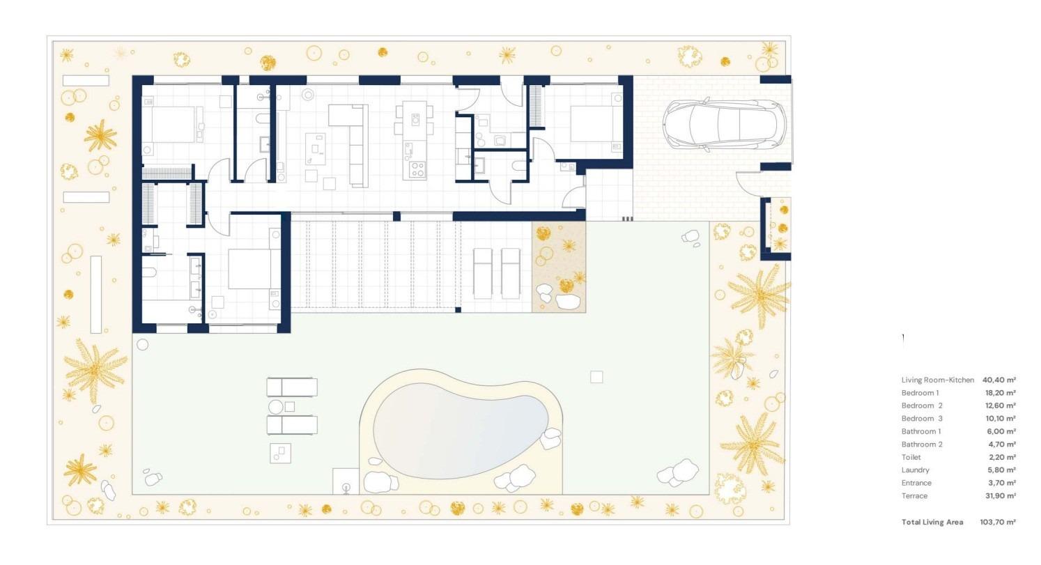 Villa Banos Y Mendigo, Murcia, Spānijā 3 istabas, 153 m2 Nr. 192333