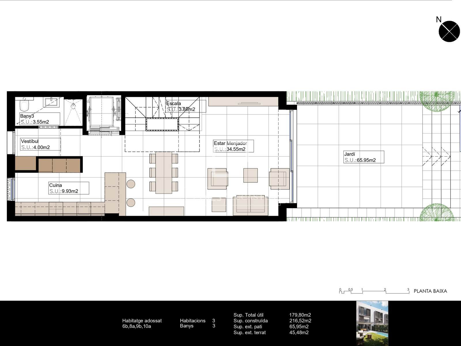 Villa à Barcelona, Espagne 3 chambres, 174 m2 No. 192770
