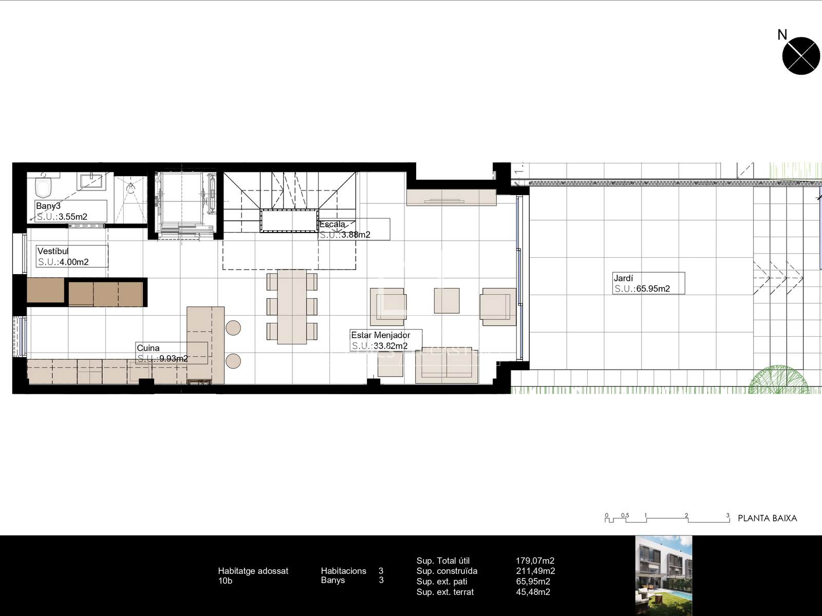 Villa à Barcelona, Espagne 3 chambres, 174 m2 No. 192767