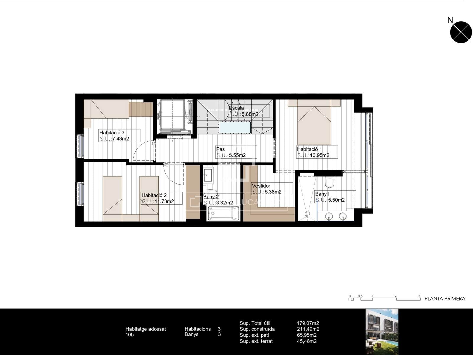 Villa à Barcelona, Espagne 3 chambres, 174 m2 No. 192767